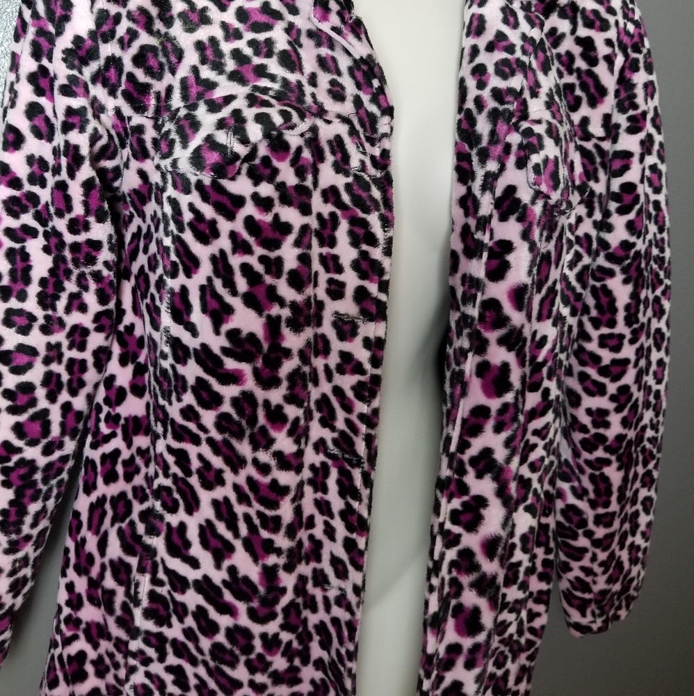 Vintage Dollhouse Outerwear Pink Leopard Jacket - Picture 4 of 7